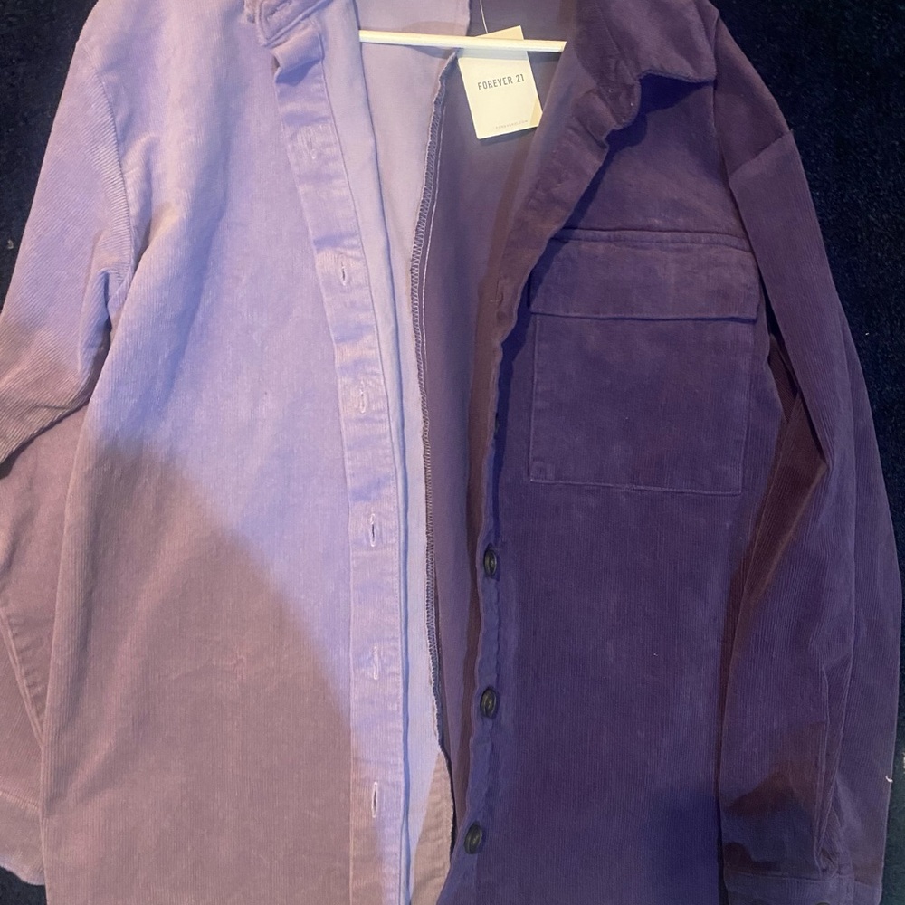 Forever 21 Lavender Corduroy Shirt